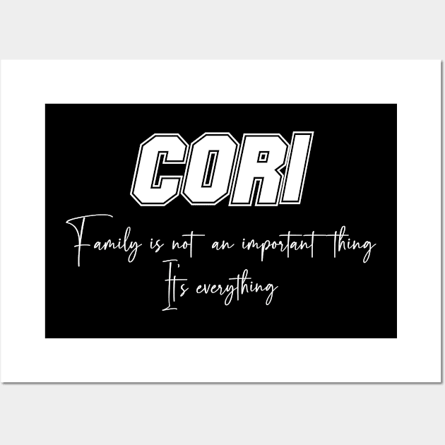 Cori Second Name, Cori Family Name, Cori Middle Name Wall Art by Tanjania